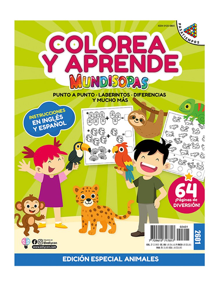 MUNDISOPAS ESPECIAL COLOREA Y APRENDE