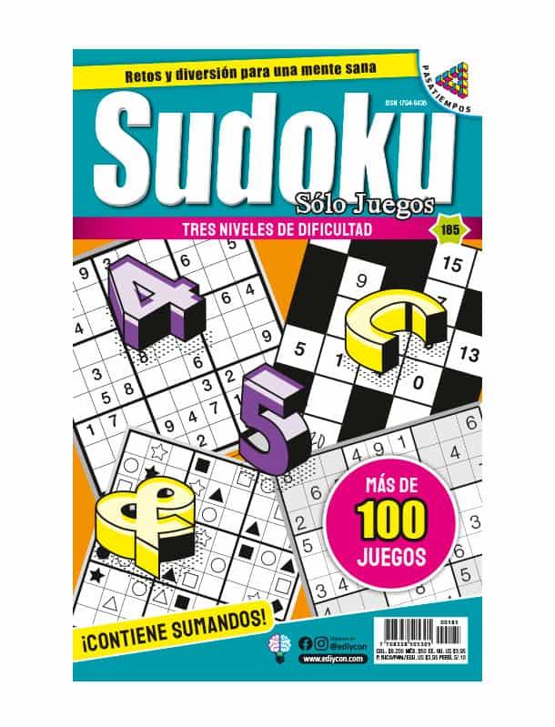 [SOJS185] SOLO JUEGOS SUDOKU (185)
